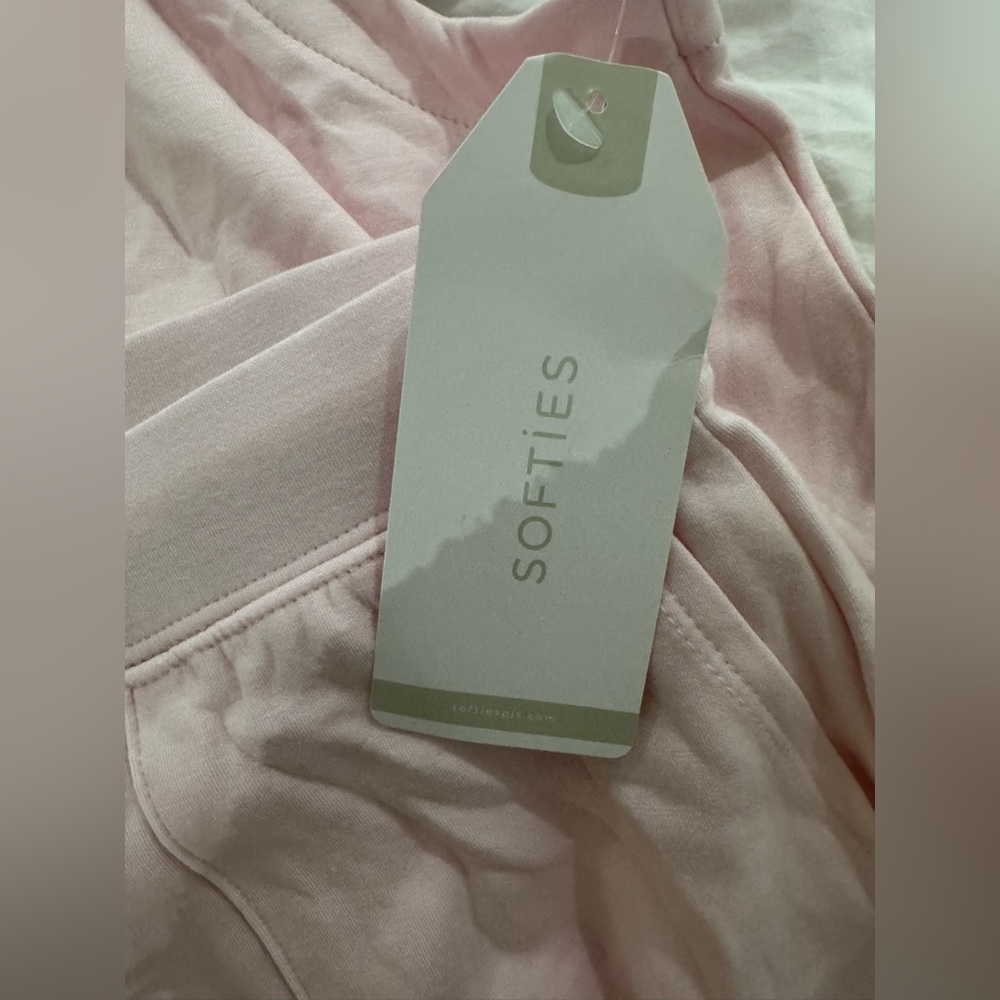 Softies Dream Knit Pink Quarter Zip Jogger Pants - Picture 2 of 10